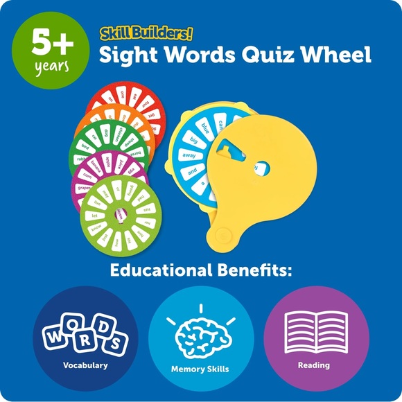NEW Learning Resources Skill Builders! Sight Words Quiz Wheel - Picture 5 of 8